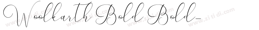 Woolkarth Bold Bold字体转换